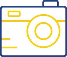 Camera Line Two Colour Icon Design vector