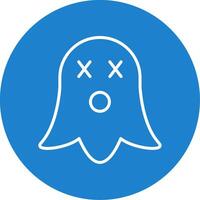 Ghost Multi Color Circle Icon vector