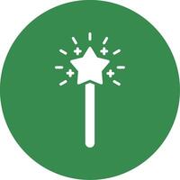 Magic Wand Multi Color Circle Icon vector