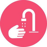 Hand Wash Multi Color Circle Icon vector