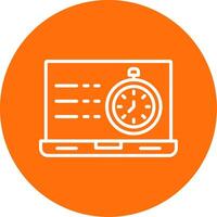 Timer Multi Color Circle Icon vector