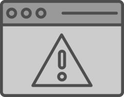 Access Denied Line Filled Greyscale Icon Design vector