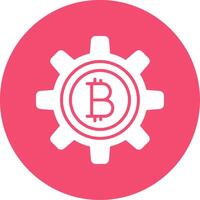 Bitcoin Management Multi Color Circle Icon vector