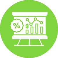 Financial Presentation Multi Color Circle Icon vector