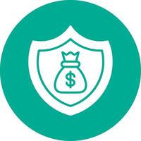 Insured Multi Color Circle Icon vector