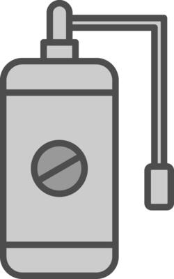 Tank Line Filled Greyscale Icon Design