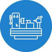 Machine Multi Color Circle Icon vector