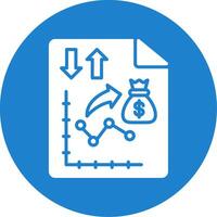 Money Strategy Multi Color Circle Icon vector