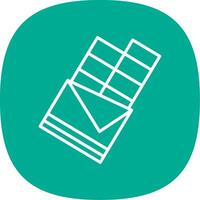 Chocolate Line Curve Icon Design vector