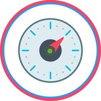 Timer Flat Circle Icon vector