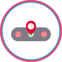 Slider Flat Circle Icon vector