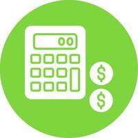 Accounting Multi Color Circle Icon vector