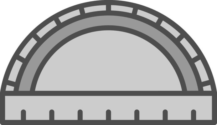 Ruler Line Filled Greyscale Icon Design