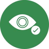 Eye Multi Color Circle Icon vector