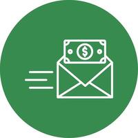 Bribe Multi Color Circle Icon vector