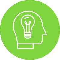Idea Multi Color Circle Icon vector