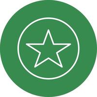 Star Multi Color Circle Icon vector
