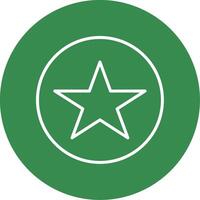 Star Multi Color Circle Icon vector