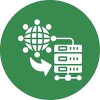 Internet Connection Multi Color Circle Icon vector