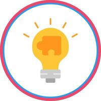 Solution Flat Circle Icon vector