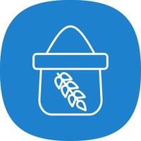 Flour Line Curve Icon Design vector
