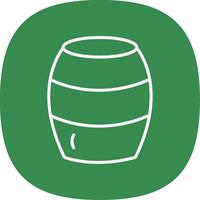 Barrel Line Curve Icon Design vector