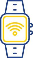 Wi-fi Line Two Colour Icon Design vector