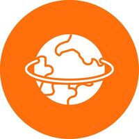 Planet Multi Color Circle Icon vector