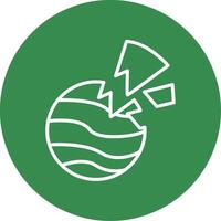 Planet Multi Color Circle Icon vector