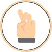 Swear Flat Circle Icon vector