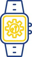 Settings Line Two Colour Icon Design vector