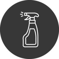 Window Cleaner Line Inverted Icon Design vector