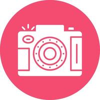 Dslr Camera Multi Color Circle Icon vector