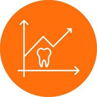 Stats Multi Color Circle Icon vector