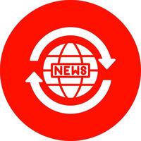 News Report Multi Color Circle Icon vector