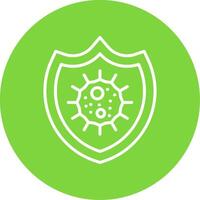 Bacteria Multi Color Circle Icon vector