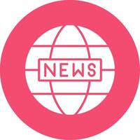 World News Multi Color Circle Icon vector