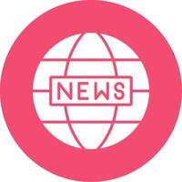 mundo Noticias multi color circulo icono vector