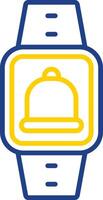 Notification Line Two Colour Icon Design vector