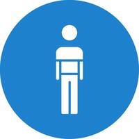Person Multi Color Circle Icon vector