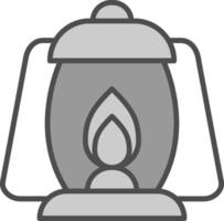 Lamps Line Filled Greyscale Icon Design vector