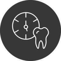 Medical Appointment Line Inverted Icon Design vector