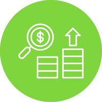 Search Multi Color Circle Icon vector