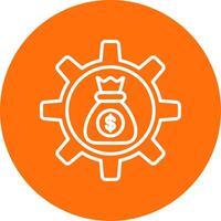 Asset Management Multi Color Circle Icon vector