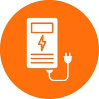 Electric Station Multi Color Circle Icon vector