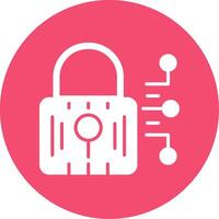 Cyber Security Multi Color Circle Icon vector