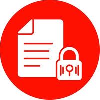 Encrypted Data Multi Color Circle Icon vector