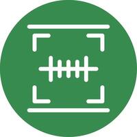 Barcode Scan Multi Color Circle Icon vector