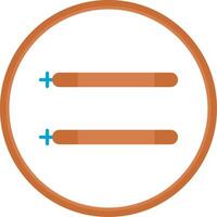 Sticks Flat Circle Icon vector
