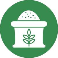 Wheat Sack Multi Color Circle Icon vector